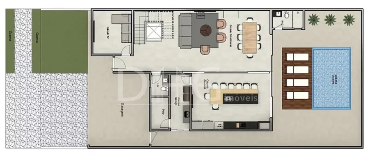 Imagem Casa à venda com 330 m² | Santorini Residencial Club | Paulínia - SP