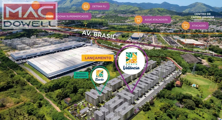 Imagem Porto Valencia - Apartamento 2 Quartos - Campo Grande / RJ