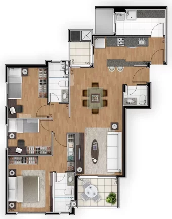Imagem Terrasse Cadeaux - Apartamento à venda no bairro Ahú - Curitiba/PR