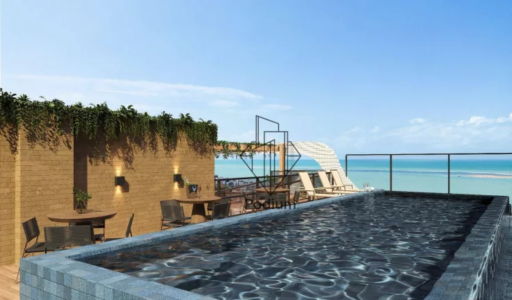Imagem Apartamentos com varanda / sacada gourmet á 260m da praia de Camboinha / Cabedelo - AP2604
