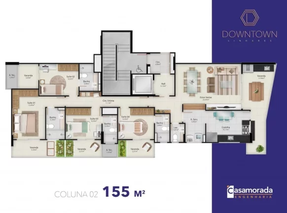 Imagem LUXUOSO APARTAMENTO EM LINHARES COM 2 VAGAS DE GARAGEM