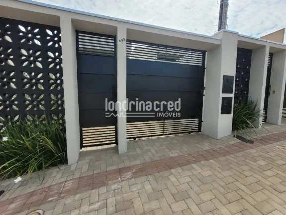 Imagem Casa nova na Zona Leste de Londrina com 86m² de área útil, 3 dormitórios (1 suíte), banheiro social, sala aconchegante, cozinha e 2 vagas de garagem.