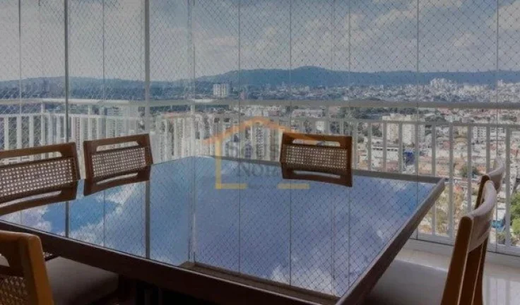 Imagem Apartamento de 105m², com 3 dormitórios, sendo 1 suite, sala integrada à cozinha e varanda gourme...