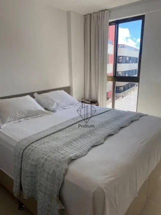 Imagem Flat mobiliado com varanda / sacada e vista para o mar da praia de Tambaú - FL0495