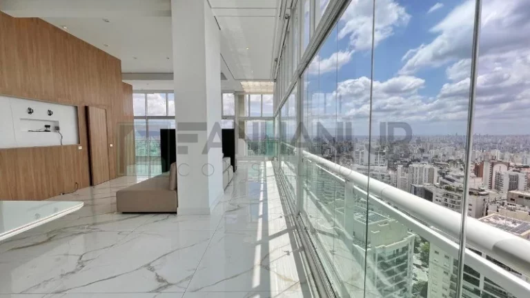 Imagem Apartamento de Luxo à Venda em Cerqueira César - 1 quarto, 1 suíte, 3 salas e 2 vagas de garagem - São Paulo-SP - 120m².