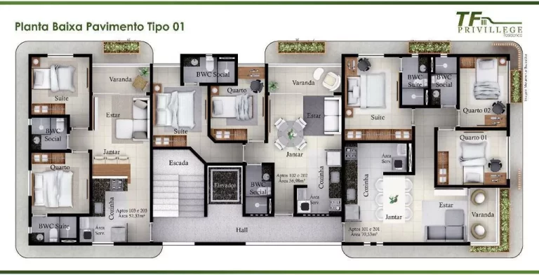 Imagem Apartamento à venda no bairro Bancários - João Pessoa/PB