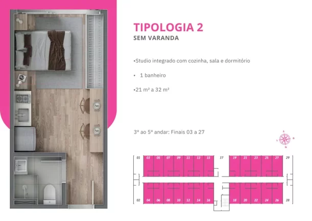 Imagem Studio para Venda em Florianópolis / SC no bairro Vargem Grande