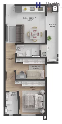 Imagem APARTAMENTO RESIDENCIAL em JOINVILLE - SC, SAGUAÇU