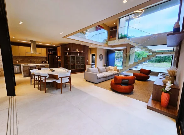 Imagem Casa de Luxo à Venda na Riviera de São Lourenço Módulo 16: 5 Quartos, 5 Suítes, Piscina e Área Gourmet