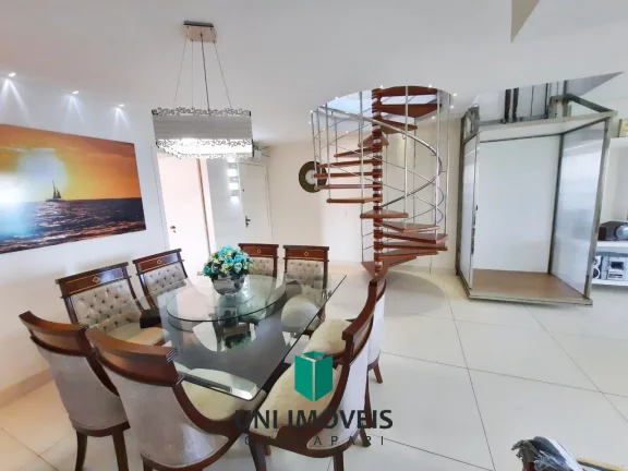 Imagem Cobertura duplex alto padrão com 5 suítes a venda, 400M² com vista para o mar em Guarapari-ES.