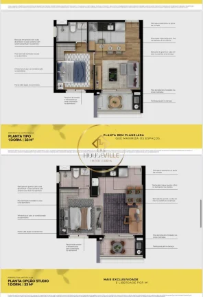 Imagem Apartamento locação, 1 dormitório suíte, 1 vaga, Vision Colinas, Sjc.