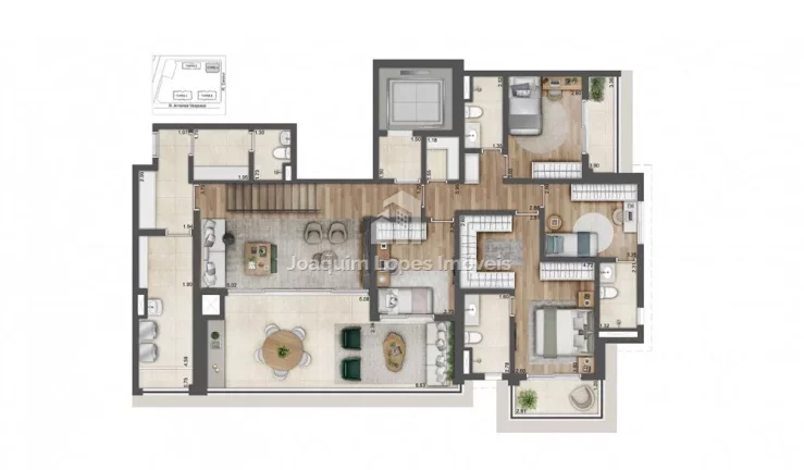 Imagem Alive Resort Vila Prudente aptos 3 ou 4 Suites 170 e 188m2