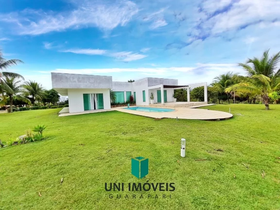 Imagem Casa com excelente terreno em condomínio fechado a venda em Guarapari - Lagoa da Praia