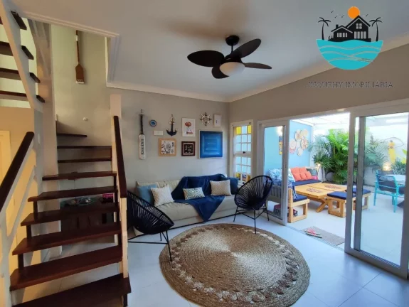 Imagem Casa para Aluguel de Temporada em Juquehy, com 5 quantos, sendo 02 suítes, Piscina, Sauna, 250m da praia, máx. 10 pessoas | Juquehy Imobiliária