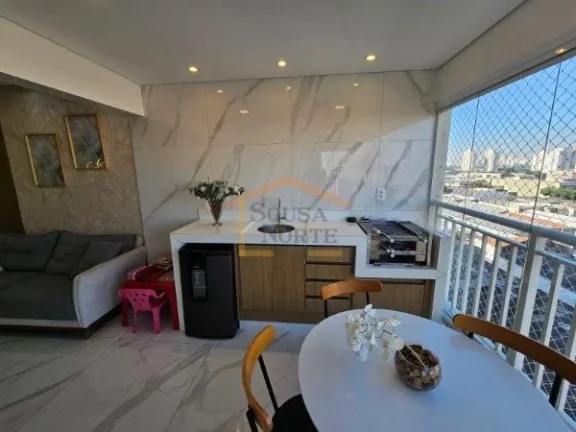 Imagem Apartamento 3 dormitÃ³rios, sendo 1 suÃ­te, sala para 2 ambientes, varanda gourmet, cozinha com armÃ...
