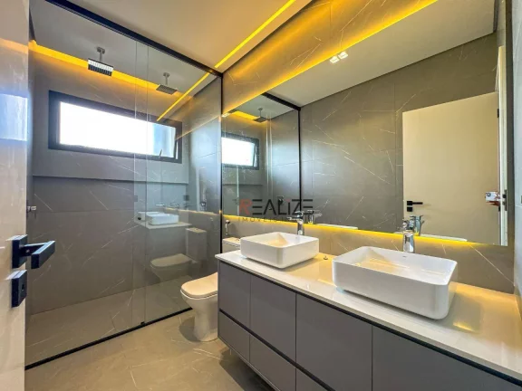 Imagem Casa alto padrão com 3 suítes e escritório à venda, 311 m² por R$ 3.200.000 - Condomínio Jardim Vila Paradiso - Indaiatuba/SP