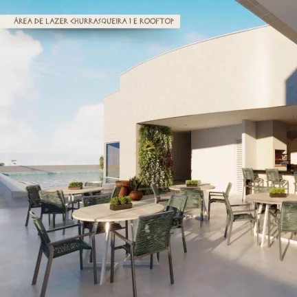 Imagem A apenas alguns passos da Praia do Morro, hÃ¡ um edifÃ­cio com uma Ã¡rea de lazer completa no terraÃ...