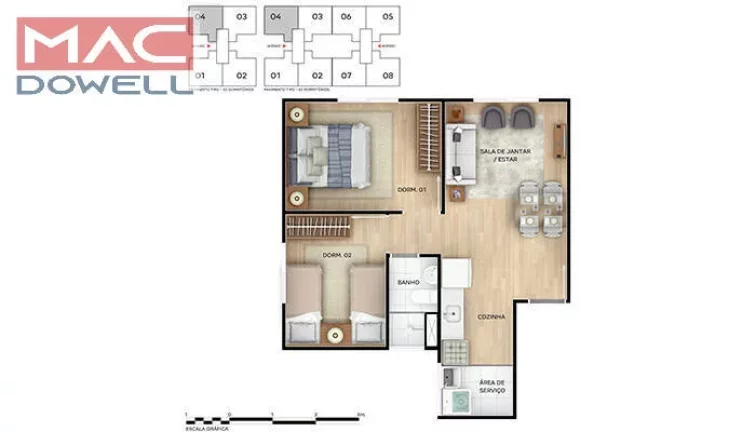 Imagem Parque Íris - Apartamento 1 e 2 Quartos - Guaratiba / RJ