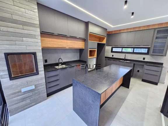 Imagem Casa moderna com 3 suítes à venda, 140 m² por R$ 1.200.000 - Condomínio Park Gran Reserve - Indaiatuba/SP