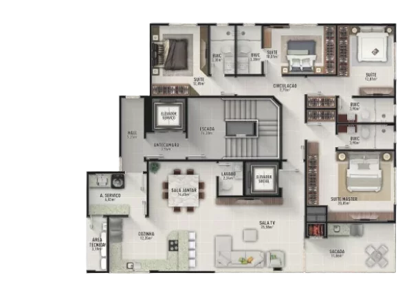 Imagem COBERTURA RESIDENCIAL em Balneário Camboriú - SC, Centro