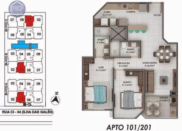Imagem Apartamento 3 dormitórios!