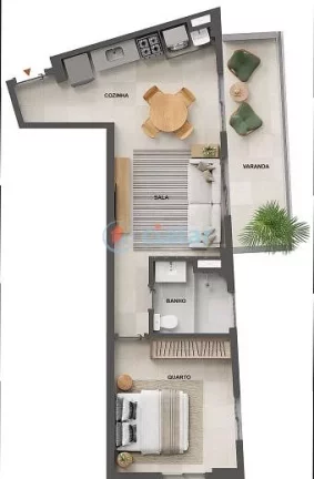Imagem Garden à venda 2 Quartos 1 Vaga 77.8M Tijuca Rio de Janeiro - RJ | Cores da Tijuca