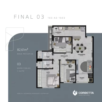 Imagem APARTAMENTO RESIDENCIAL em Criciúma - SC, Centro
