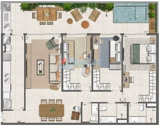Imagem Studio à venda 1 Quarto 28.59M Gávea Rio de Janeiro - RJ | Parque Sustentável da Gávea - Residencial - Fase 1