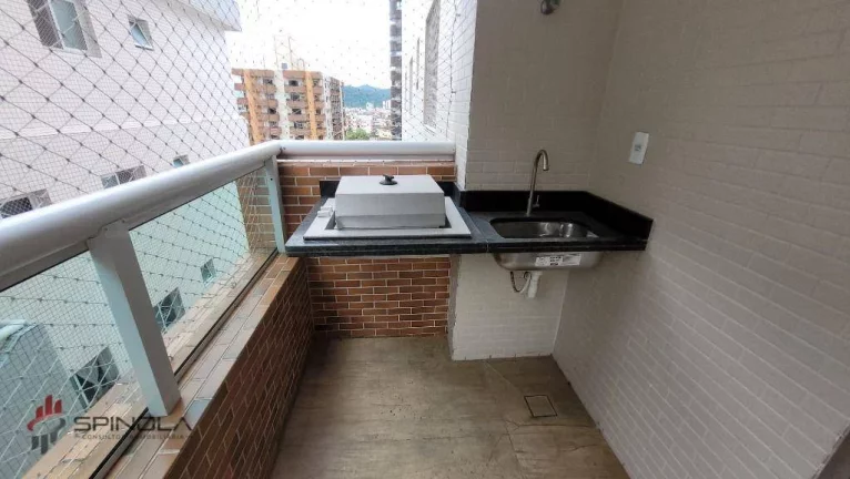 Imagem Apartamento com 2 dormitórios à venda, 61 m² por R$ 450.000,00 - Vila Guilhermina - Praia Grande/SP