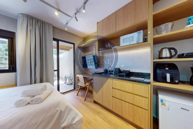 Imagem Apartamento de Luxo no Jardim das Bandeiras: 1 quarto, 1 suíte, 1 banheiro, 38m² - Venda ou Locação em São Paulo-SP!
