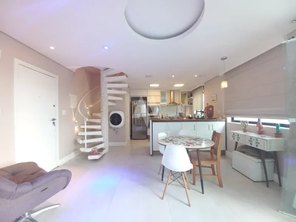 Imagem Apartamento Duplex com 2 dormitórios vista mar à venda na Ponta da Praia - Santos