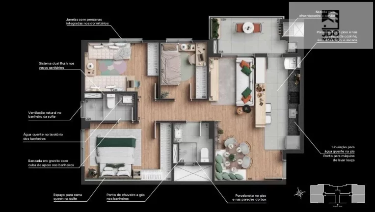Imagem Apartamento a Venda no bairro Campo Comprido - Curitiba, PR