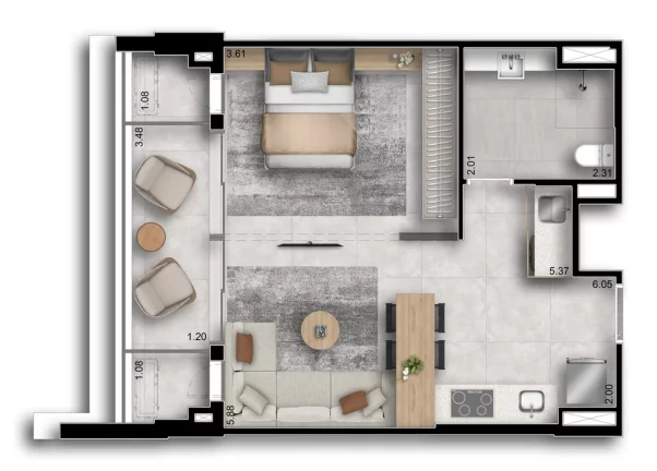 Imagem APARTAMENTO RESIDENCIAL em São Paulo - SP, Chácara Santo Antônio (Zona Sul)