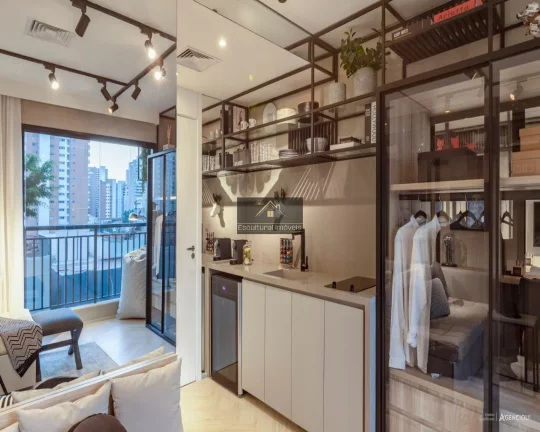 Imagem LOFT EM FASE DE ACABAMENTO ENTREGA 10/2022 LOCALIZAÇÃO EXCEPCIONAL PERDIZES 1 DORMITÓRIO 24,61 M ÁREA ÚTIL LIVING 2 AMBIENTES SACADA