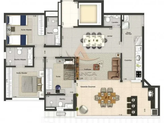 Imagem Apartamento - Ribeirão Preto - Jardim Olhos D'água