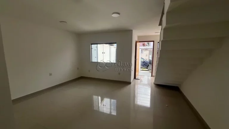 Imagem Excelente casa nova a venda na Rua Porto Velho, no Novo Horizonte, com 3 quartos, 1 suíte e espaço para área de lazer.