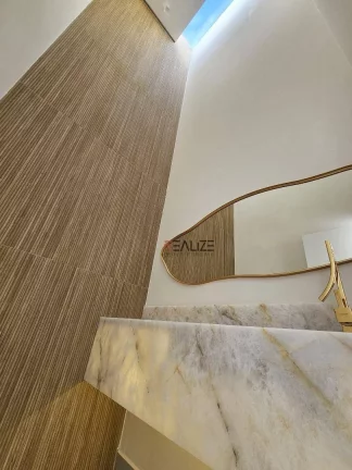 Imagem Casa térrea moderna com escritório e 3 suítes à venda, 195 m² por R$ 1.640.000 - Condomínio Fechado - Indaiatuba/SP