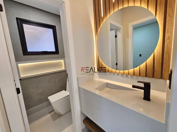 Imagem Casa térrea com escritório e banheira de hidromassagem à venda, 196 m² por R$ 1.790.000 - Condomínio London Park - Indaiatuba/São Paulo
