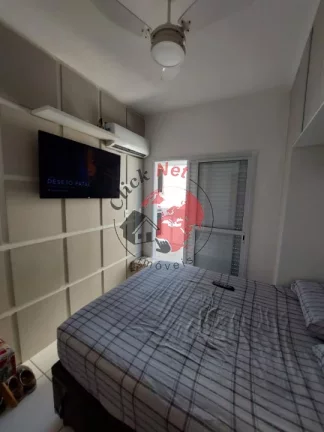 Imagem Apartamento Mobiliado ,65m², 2 dormitórios sendo 1 suíte ,Sacada Grill, 1 vaga. bairro Aviação, Praia Grande