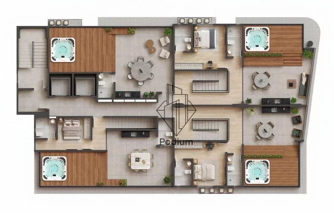 Imagem Apartamentos em Condomínio Club com varanda / sacada a aproximadamente 600m da praia de Tambaú - AP2194