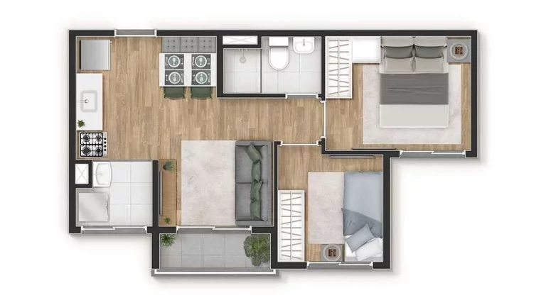 Imagem VIBRA PARQUE CIDADE UNIVERSITÁRIA: Apartamento à venda em São Paulo-SP, Vila Butantã, 2 quartos, 1 suíte, 37,00 m².