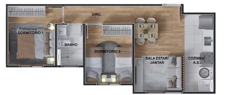 Imagem Apartamento à venda com 2 quartos em Suzano SP, minha casa minha vida em Suzano SP