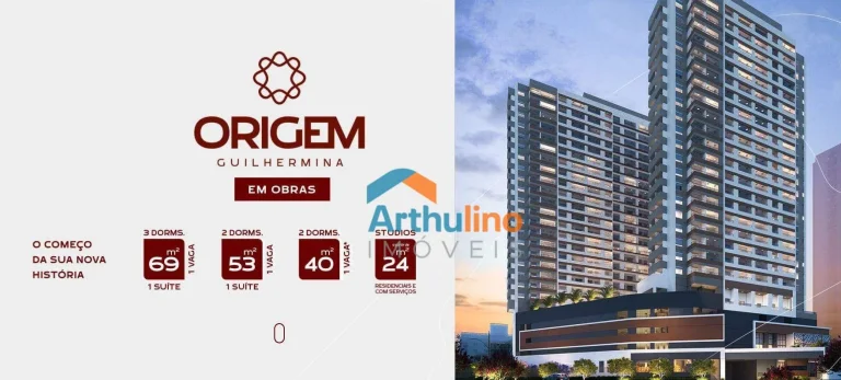 Imagem Apartamento com 2 dormitórios à venda, 40 m² por R$ 336.150,00 - Vila Guilhermina - São Paulo/SP