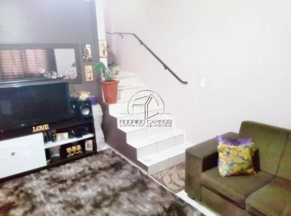 Imagem Casa Geminada à Venda em Tude Bastos, Praia Grande - 2 Quartos e Churrasqueira