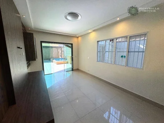 Imagem Casa com 3 dormitórios à venda, 112 m² por R$ 750.000,00 - Guilhermina - Praia Grande/SP