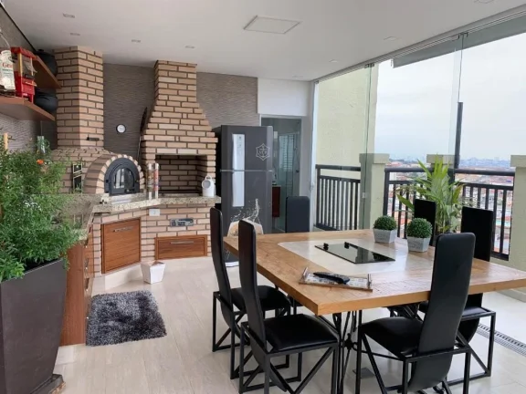 Imagem Cobertura 194 M², 3Q, 3 Suítes, 5 Banheiros, 6 Vagas, Próximo metrô, Piscina, Piscina aquecida, Academia, Churrasqueira, Brinquedoteca, Playground.
