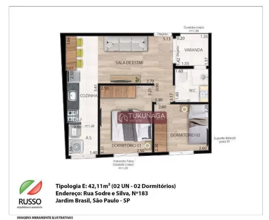 Imagem Apartamento à venda, 25 m² por R$ 205.000,00 - Jardim Brasil - São Paulo/SP