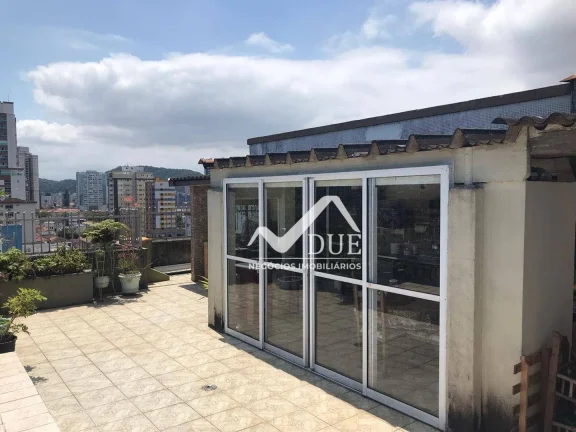 Imagem Cobertura com 3 dormitórios à venda, 215 m² por R$ 800.000,00 - Boqueirão - Santos/SP
