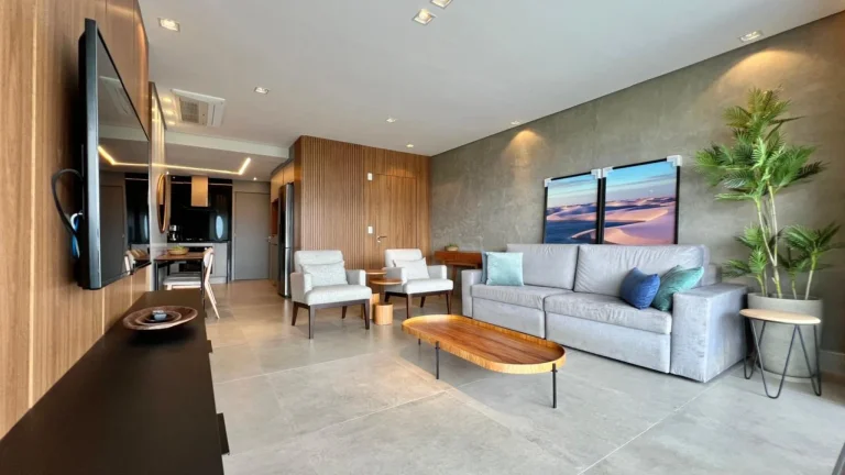 Imagem Apartamento à venda na Riviera de São Lourenço no Módulo 07: 4 quartos, 3 suítes, vista para serra e área de lazer completa!