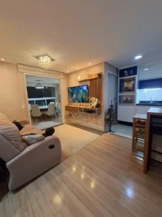 Imagem Apartamento de 72 m², com 2 dormitórios, sendo 1 suíte com varanda, sala dois ambientes, varanda ...